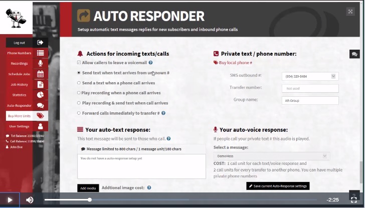 Watch: Comment configurer un répondant automatique de texte pour les entreprises (video tutorial)